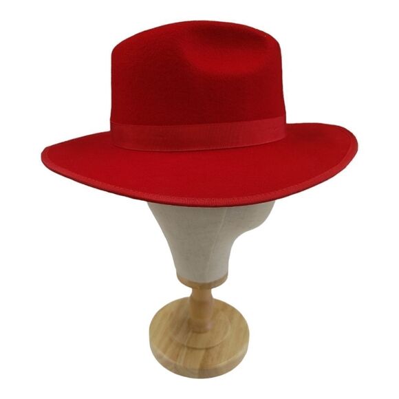 MEN'S BRUNO CAPELO MONARCH COBALT BOTTOM WIDE 3" BRIM WOOL FEDORA. MO-217. - Picture 4 of 7